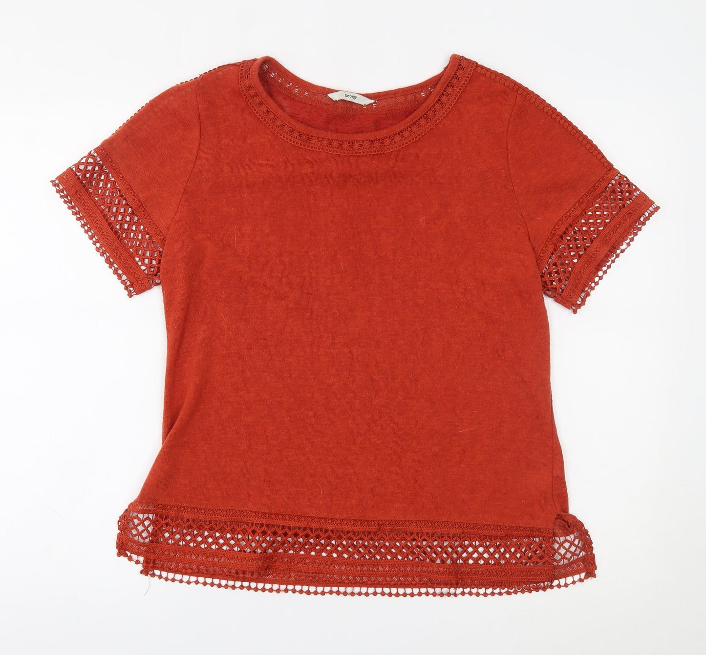 George Womens Orange   Pullover Jumper Size 12