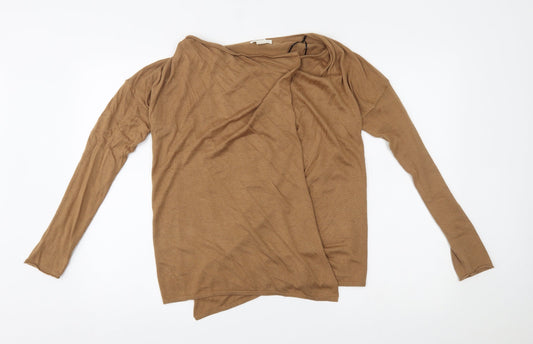 Womens UK Size XS H&M Brown Cardigan Jumper