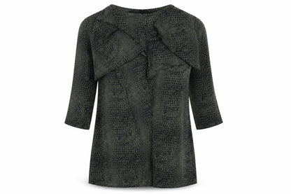 Womens UK Size 8 H&M Green Wrap Blouse