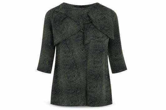 Womens UK Size 8 H&M Green Wrap Blouse