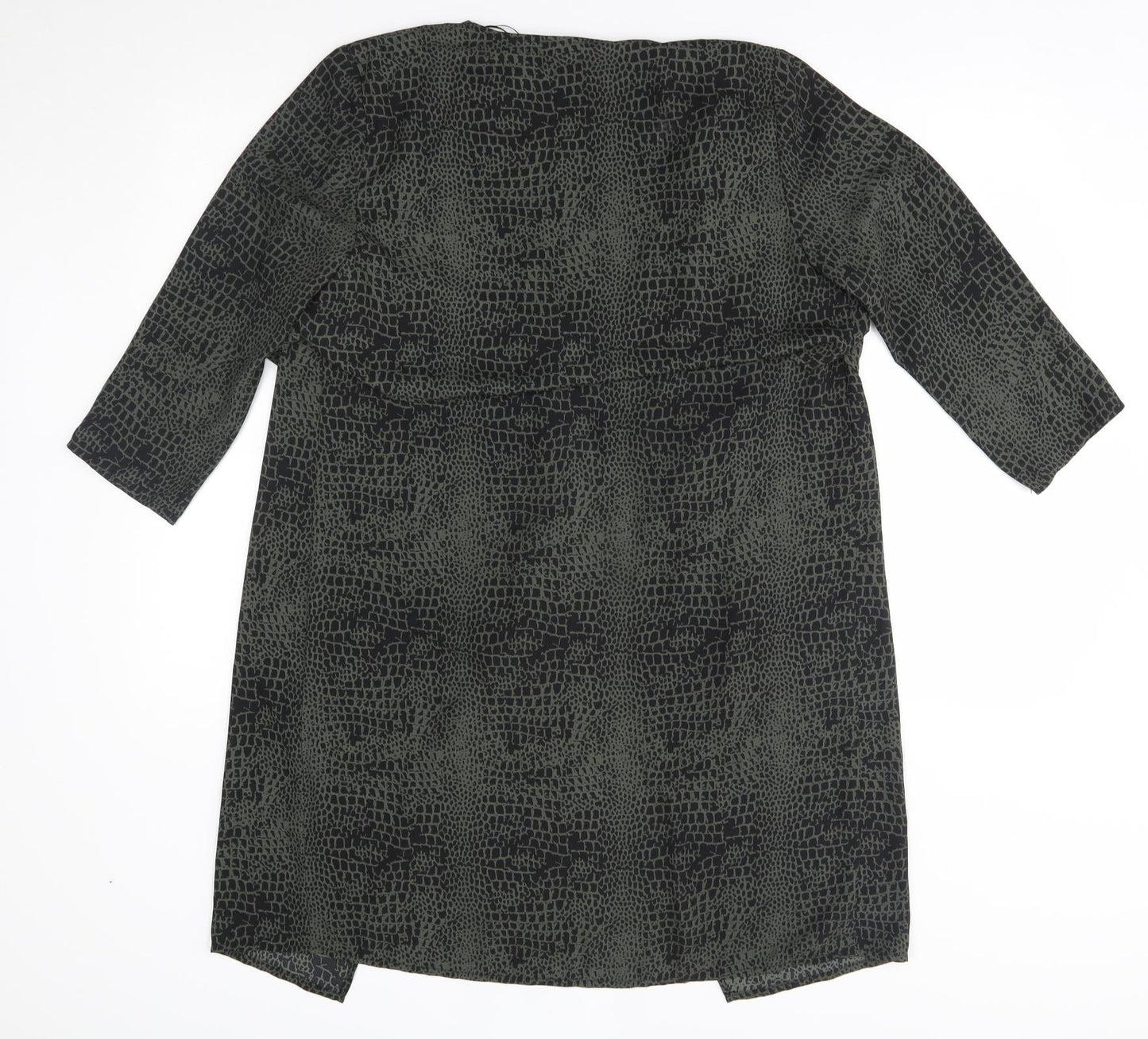 Womens UK Size 8 H&M Green Wrap Blouse