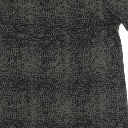 Womens UK Size 8 H&M Green Wrap Blouse