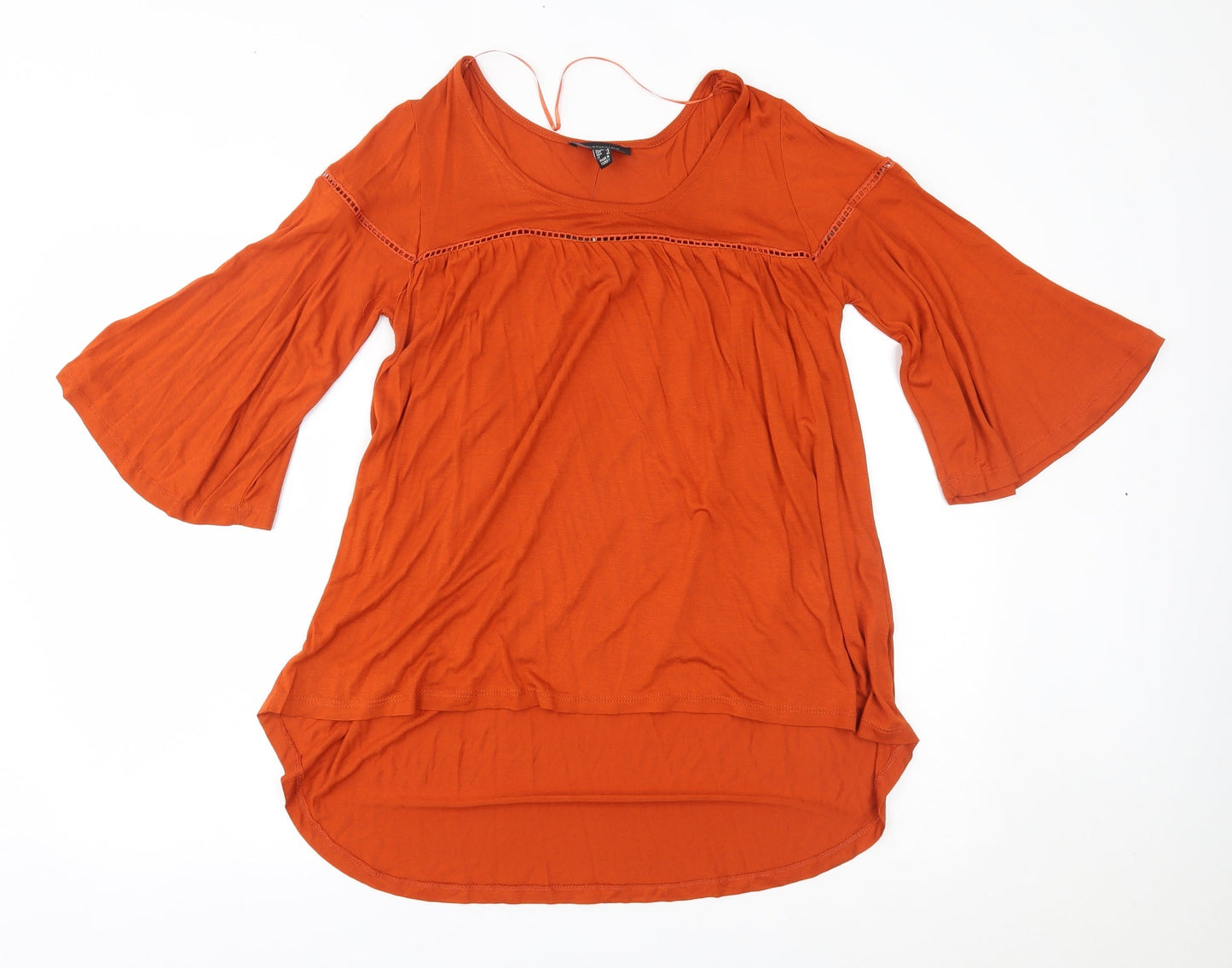 Womens UK Size 8 Atmosphere Orange Basic Blouse
