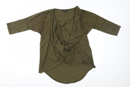 Womens UK Size M New Look Green Pullover Jumper