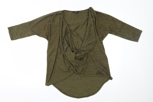 Womens UK Size M New Look Green Pullover Jumper