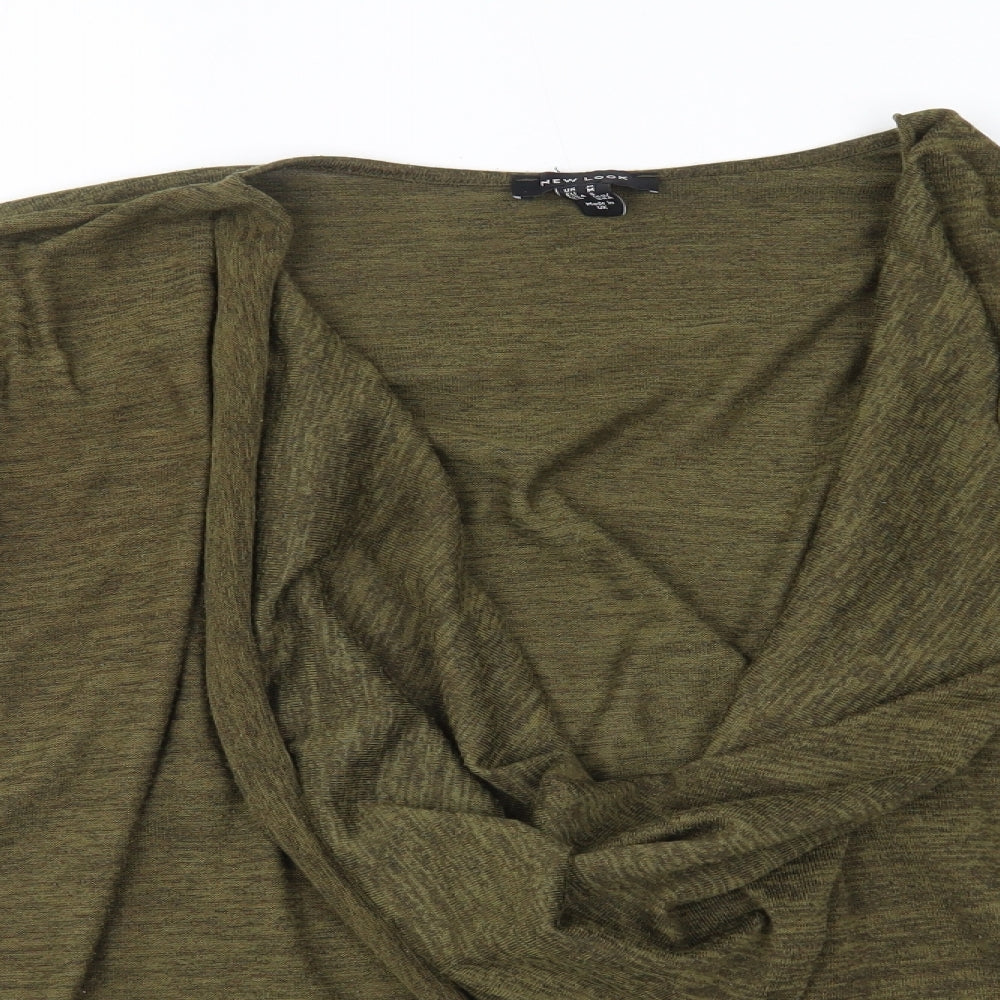 Womens UK Size M New Look Green Pullover Jumper