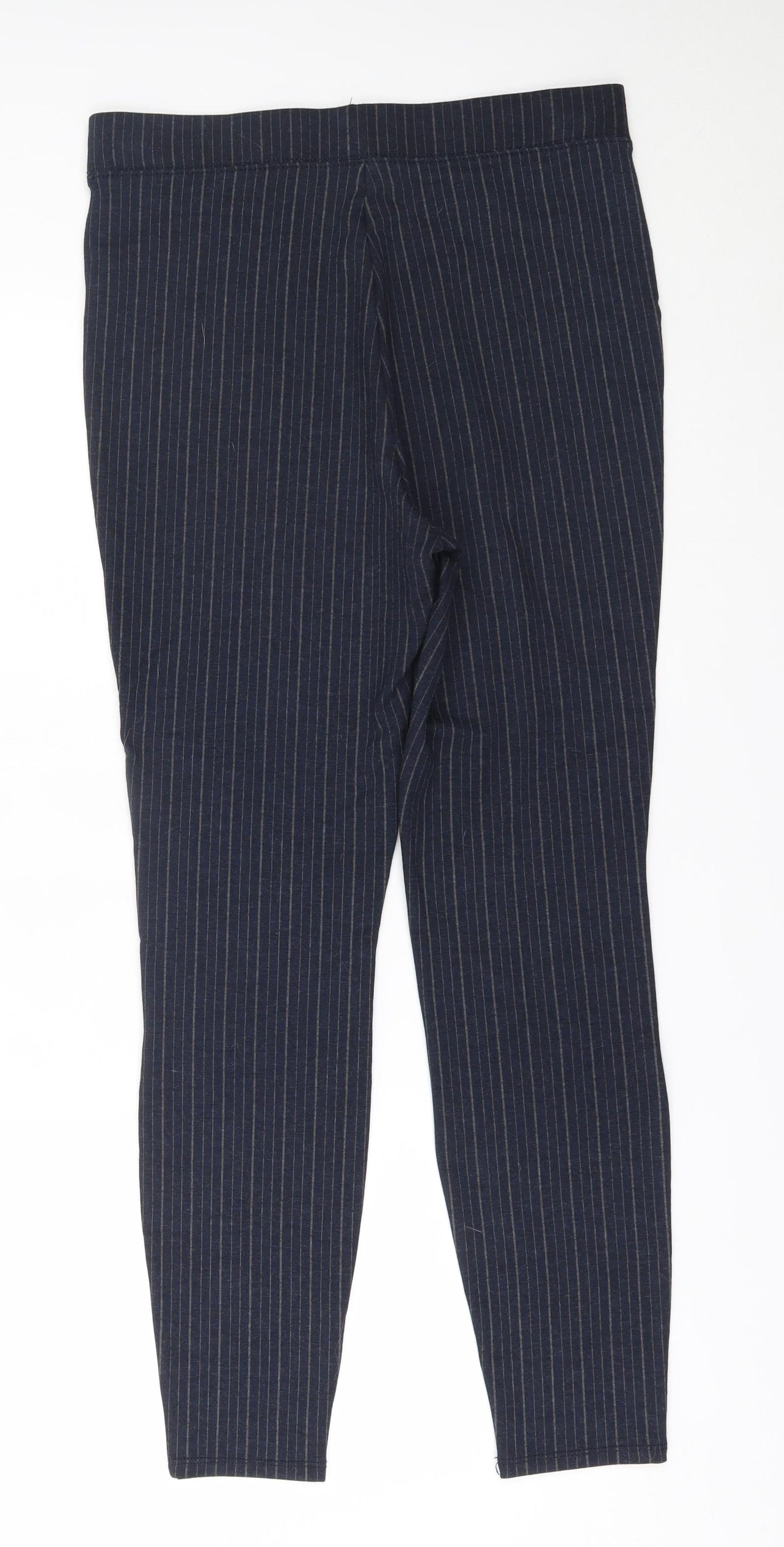 TU Womens Blue Striped   Suit Trousers Size 14