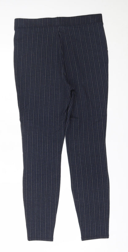 TU Womens Blue Striped   Suit Trousers Size 14