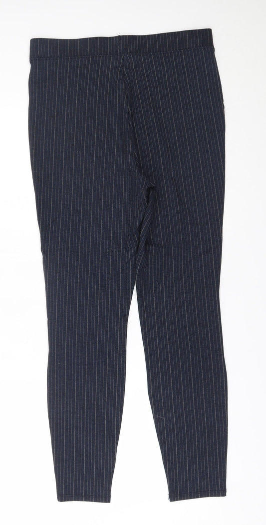 TU Womens Blue Striped   Suit Trousers Size 14