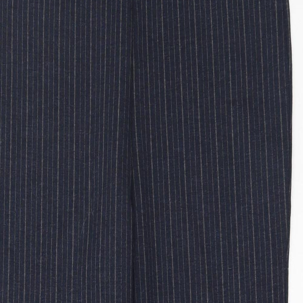 TU Womens Blue Striped   Suit Trousers Size 14