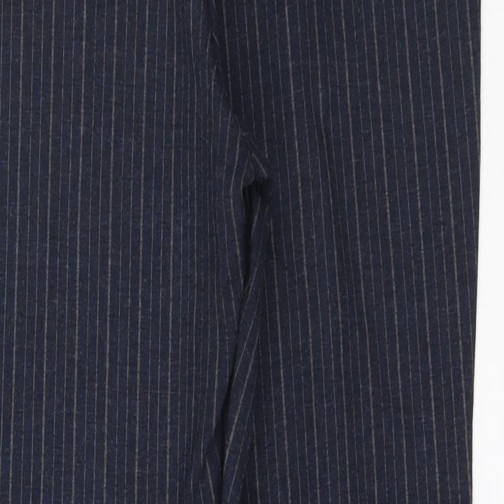 TU Womens Blue Striped   Suit Trousers Size 14