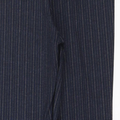 TU Womens Blue Striped   Suit Trousers Size 14