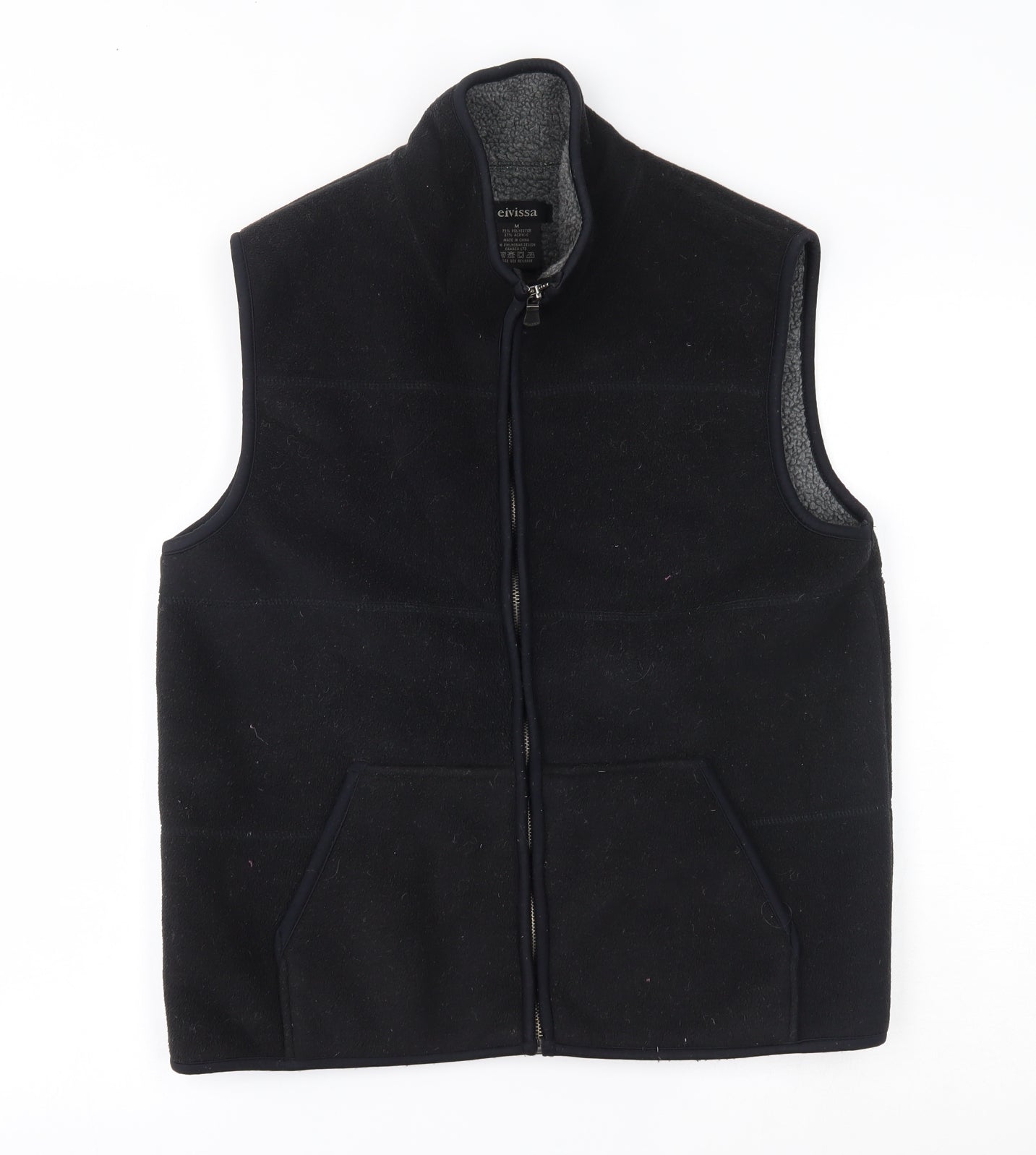 Womens UK Size M eivissa Black Gilet