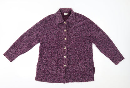 Classics Womens Purple   Cardigan Jumper Size M