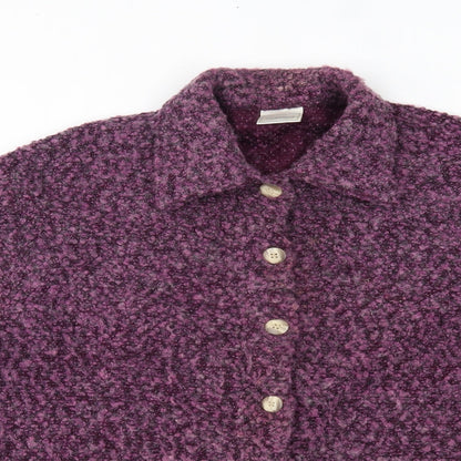 Classics Womens Purple   Cardigan Jumper Size M