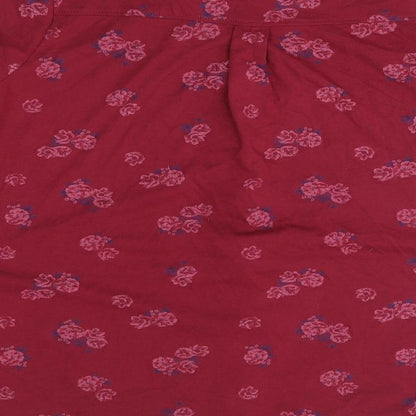 Womens UK Size 12 plum tree Red Basic Button-Up