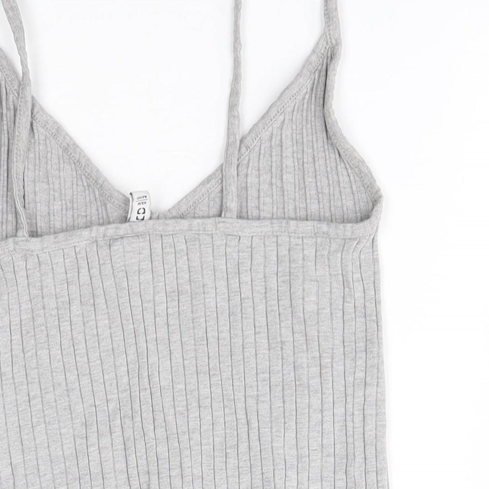 Womens UK Size S H&M Grey Tunic Jumper