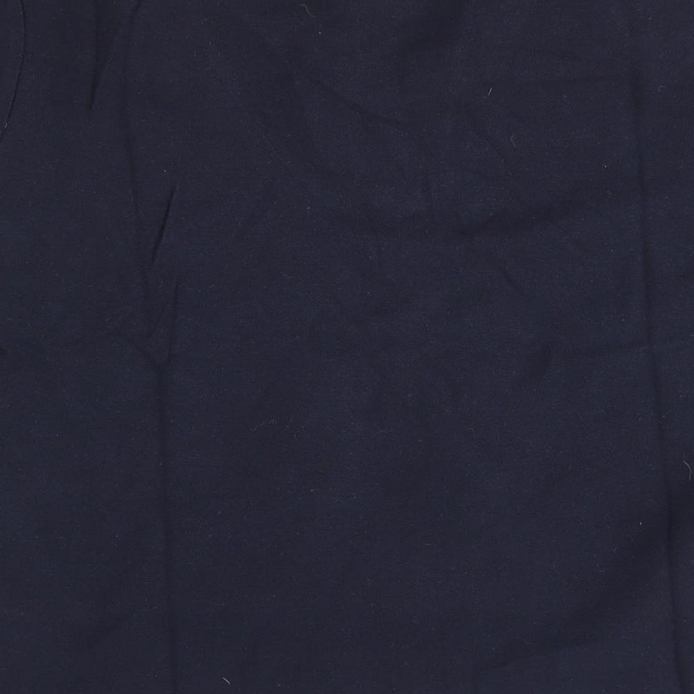 Womens UK Size M Classic Blue Basic Polo