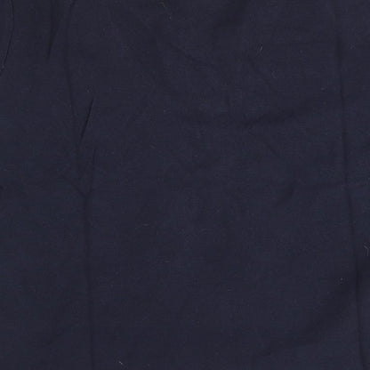 Womens UK Size M Classic Blue Basic Polo