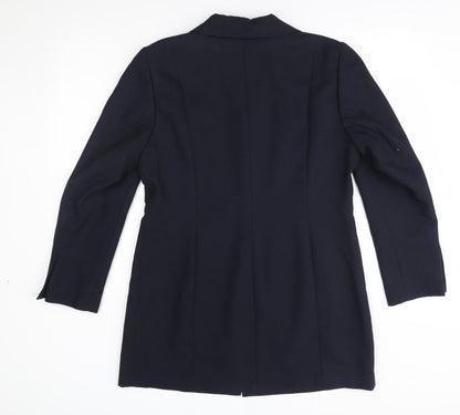 Womens UK Size 14 modern classics Blue Overcoat