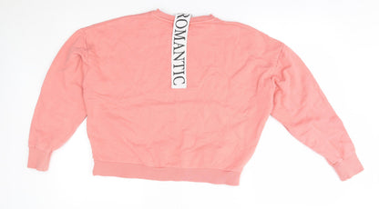 Womens UK Size 6 Topshop Pink Pullover Jumper