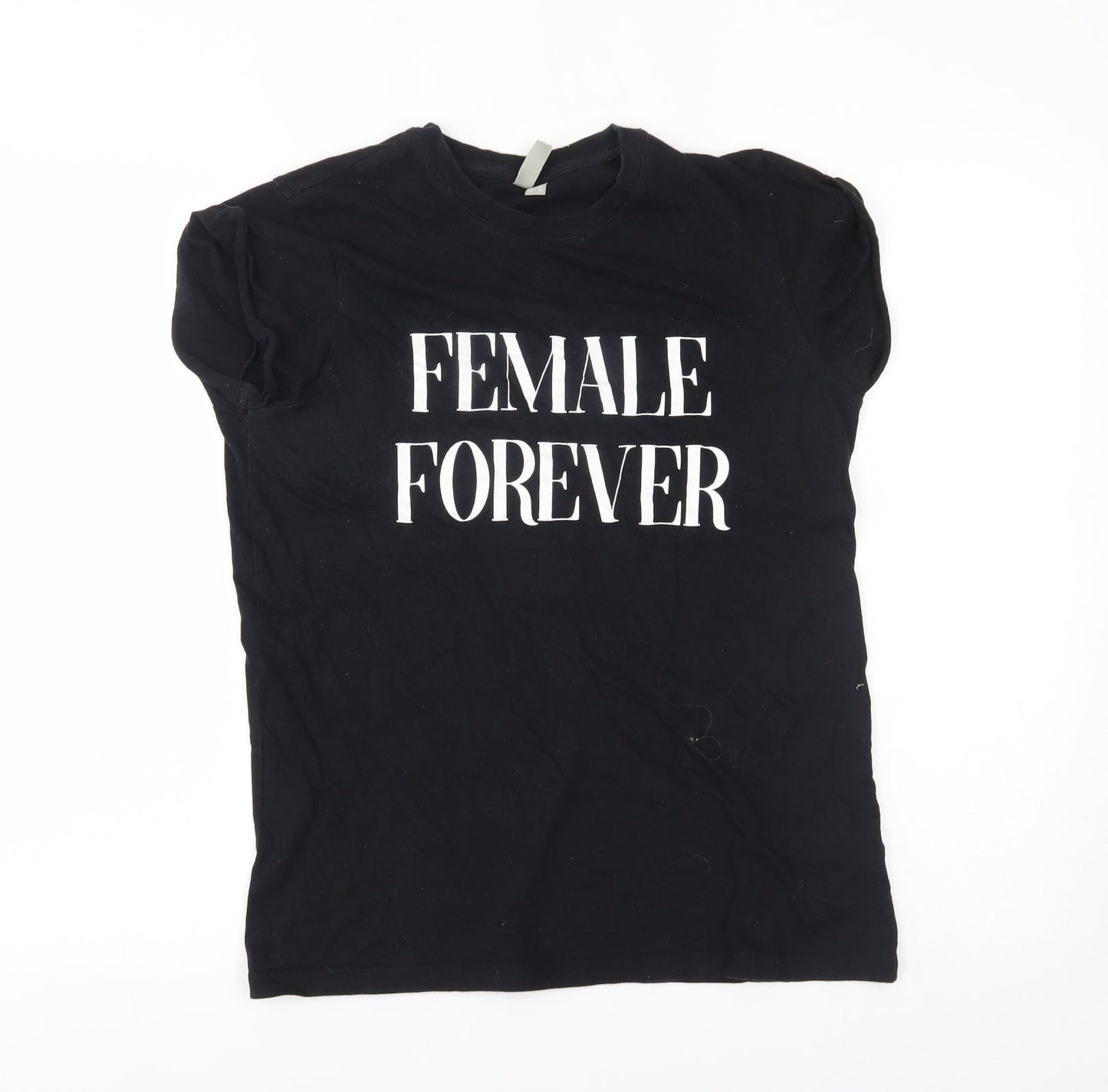 ASOS Womens Black   Basic T-Shirt Size 4  - female forever