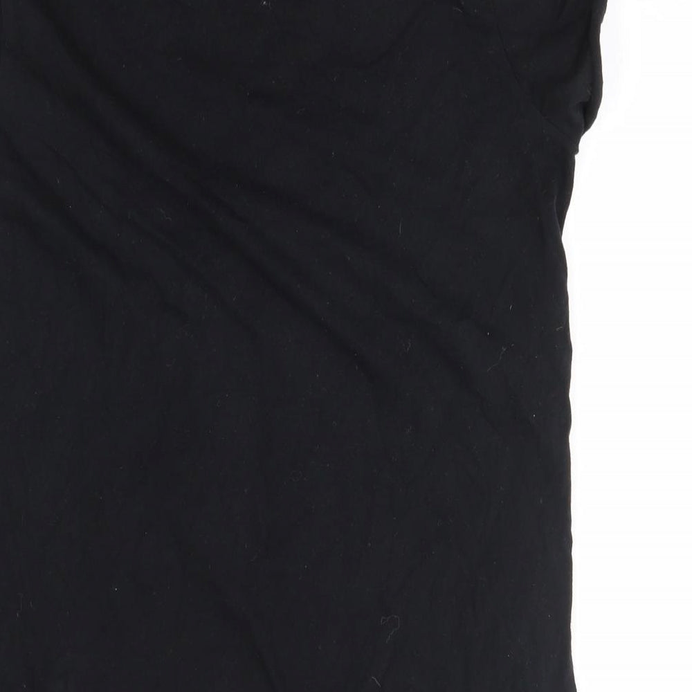 ASOS Womens Black   Basic T-Shirt Size 4  - female forever