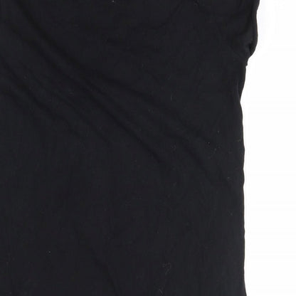 ASOS Womens Black   Basic T-Shirt Size 4  - female forever