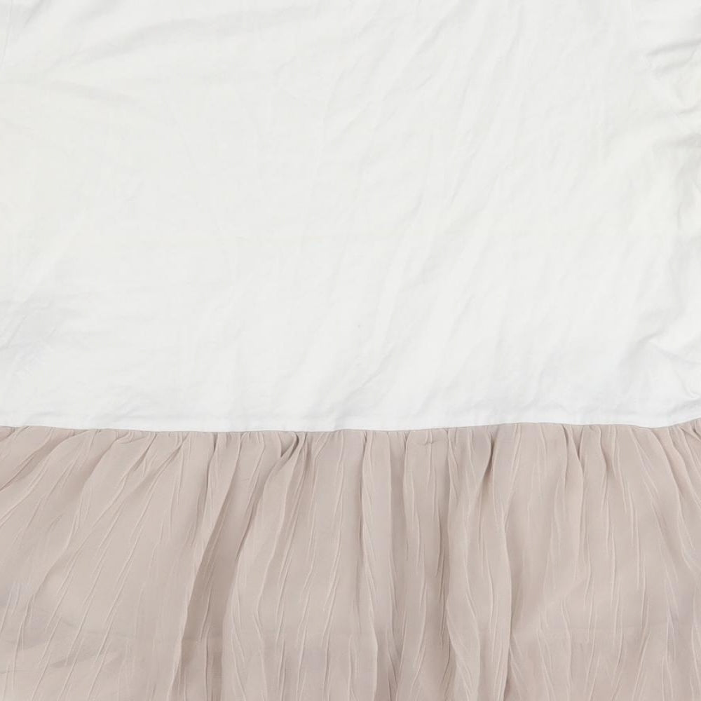Womens UK Size S Zara White Basic Blouse