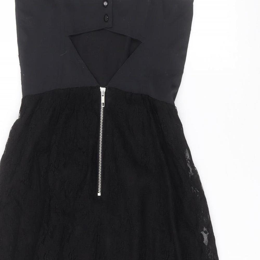 Miss Selfridge Womens Black   A-Line  Size 10