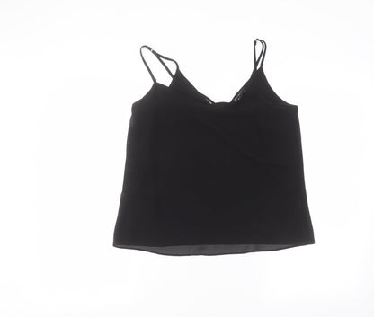 Womens UK Size 10 New Look Black Basic Blouse