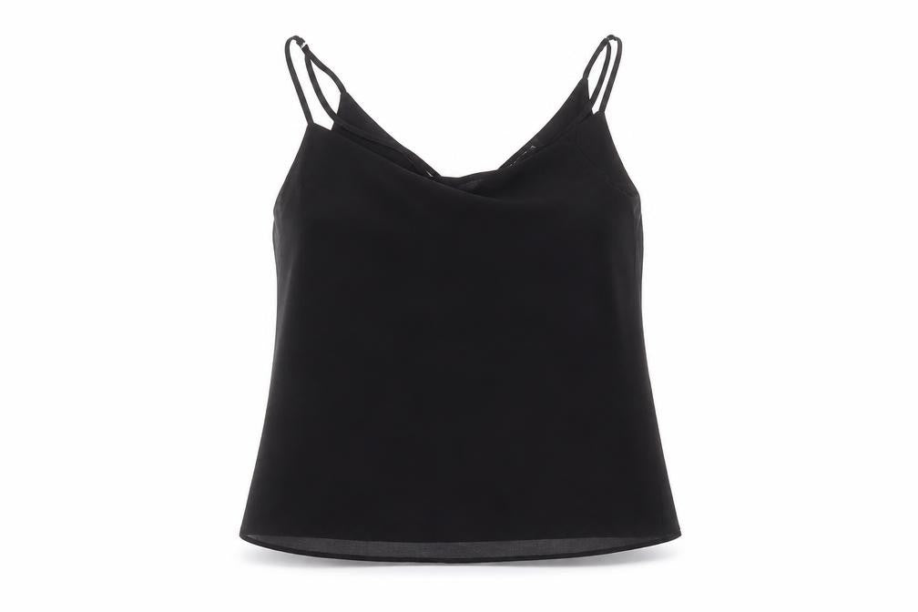 Womens UK Size 10 New Look Black Basic Blouse