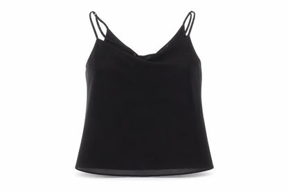 Womens UK Size 10 New Look Black Basic Blouse