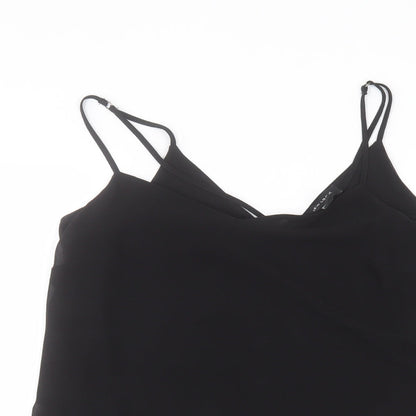 Womens UK Size 10 New Look Black Basic Blouse