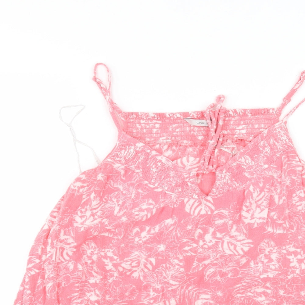 George Womens Pink   Basic Blouse Size 14