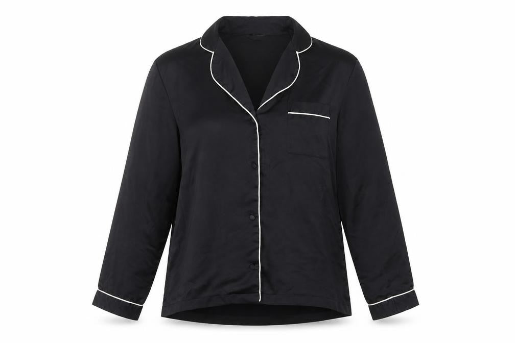 Womens UK Size 12 Boux Avenue Black Basic Button-Up