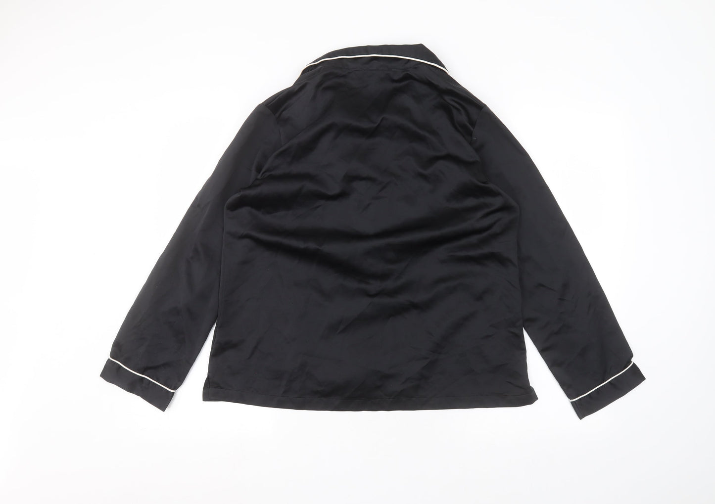 Womens UK Size 12 Boux Avenue Black Basic Button-Up