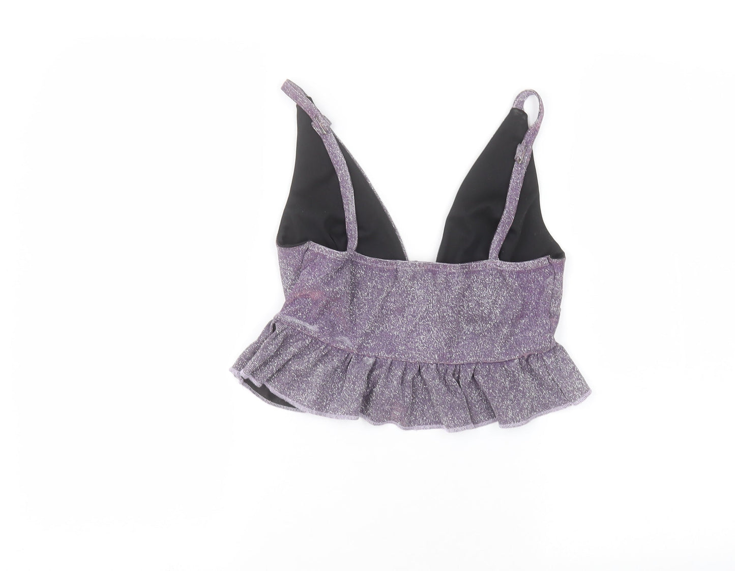 Womens UK Size 10 In the Style Purple Basic T-Shirt