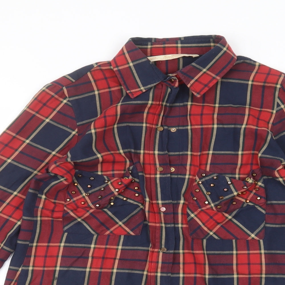 Love women Womens Red   Basic Button-Up Size M