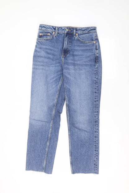 Topshop Womens Blue   Straight Jeans Size 26 in L32 in