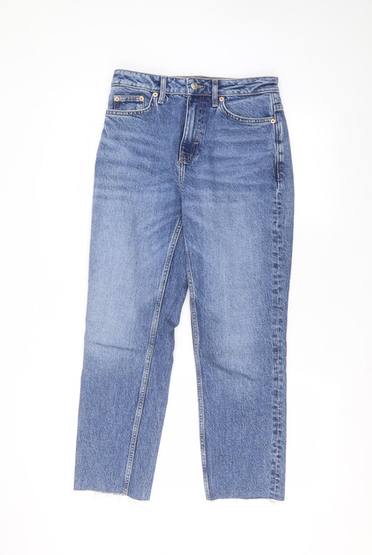 Topshop Womens Blue   Straight Jeans Size 26 in L32 in