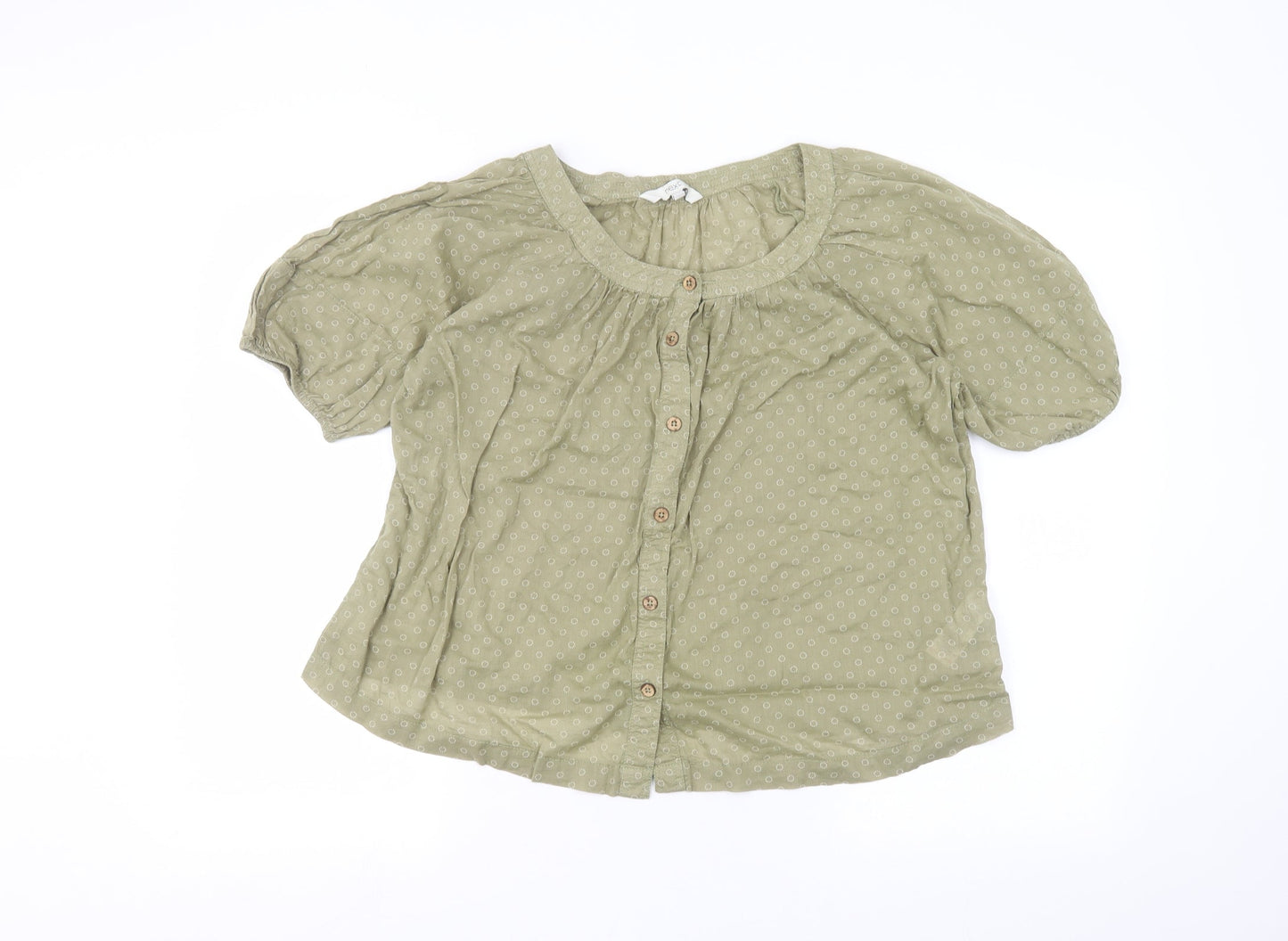 NEXT Womens Green   Basic Button-Up Size 8