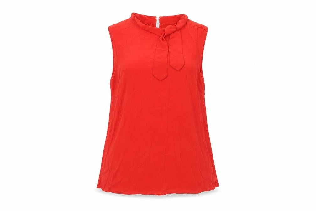 Womens UK Size 6 F&F Orange Basic Blouse