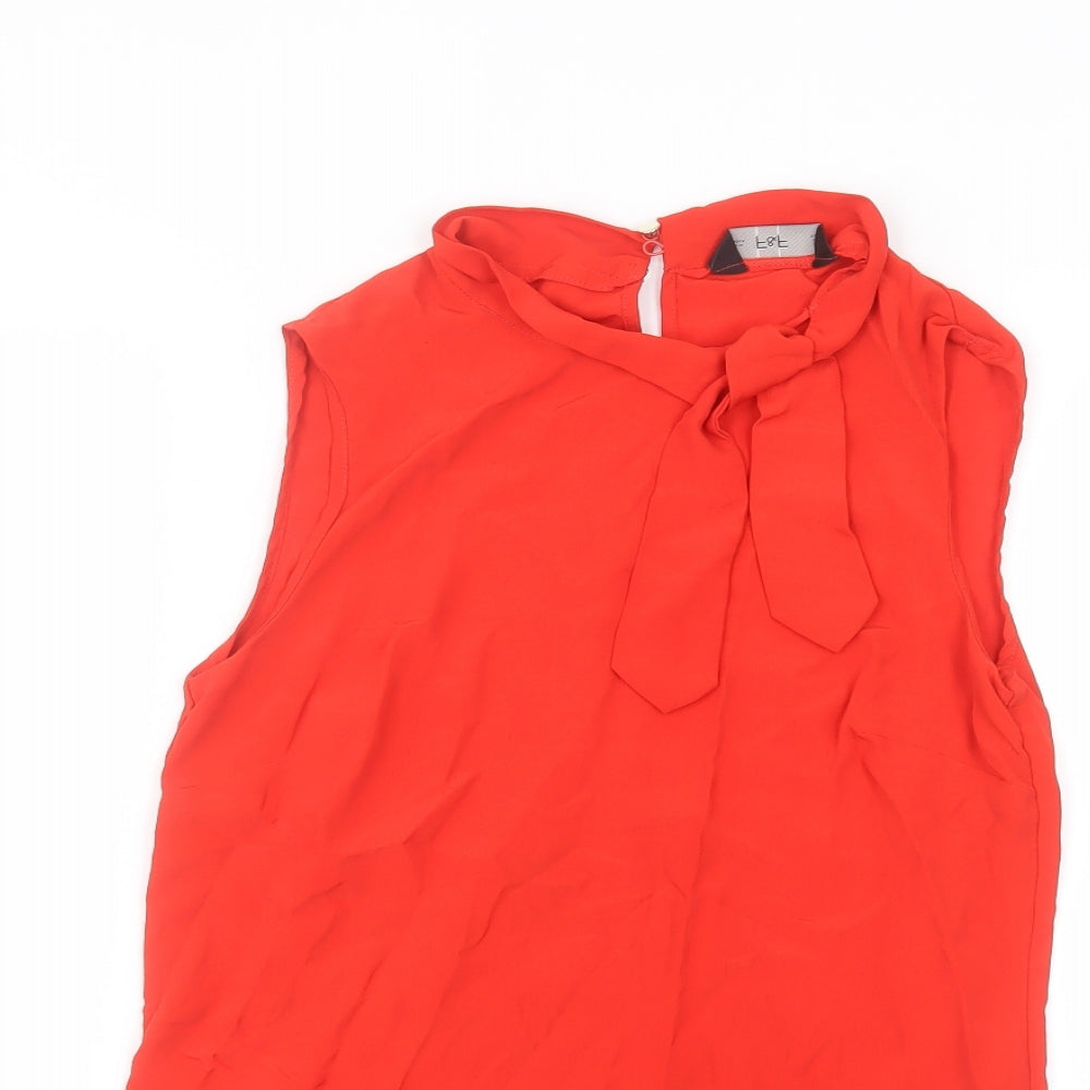 F&F Womens Orange   Basic Blouse Size 6