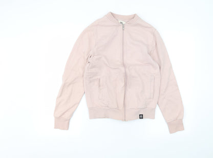 Womens UK Size S Cedar Wood State Pink Full Zip Jumper