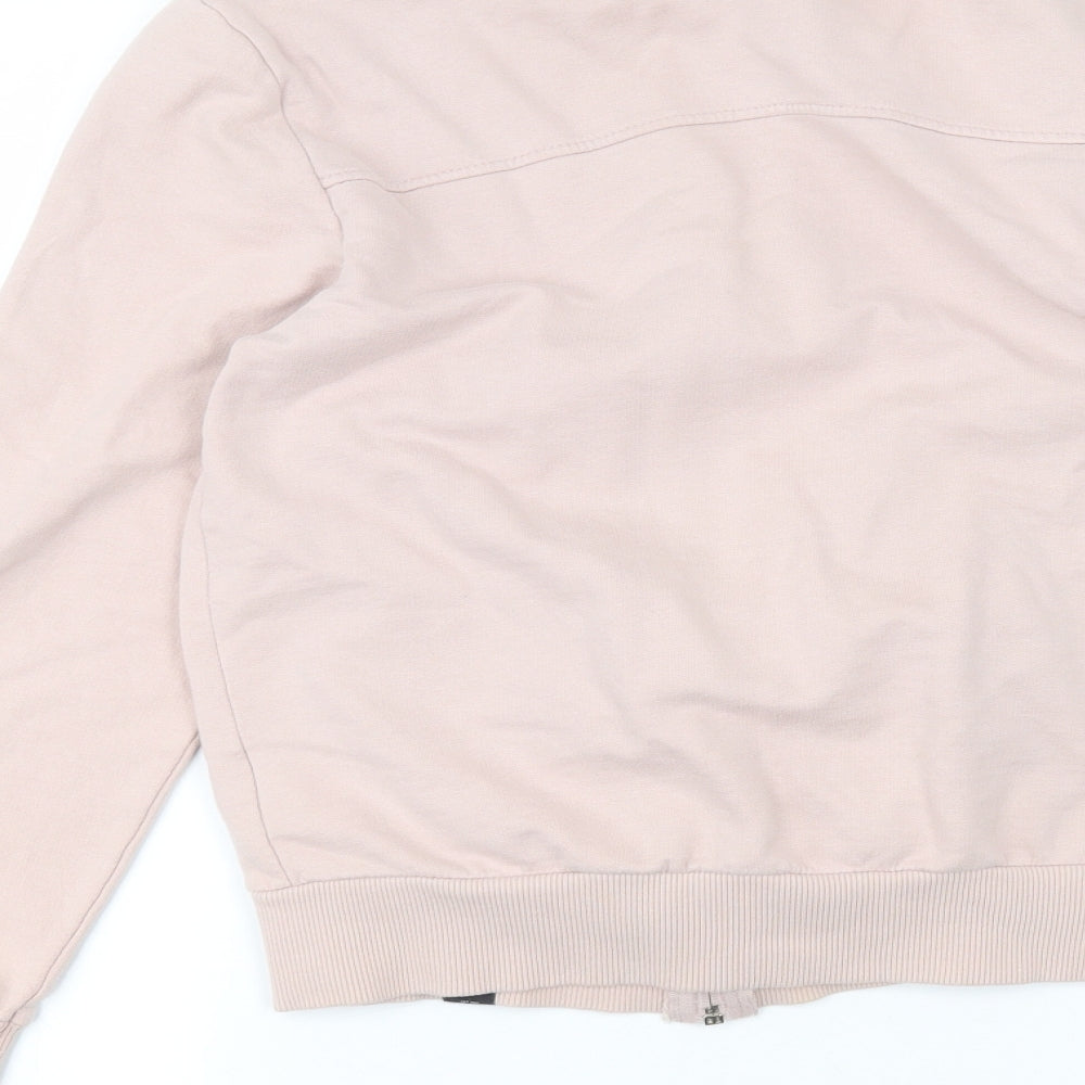 Womens UK Size S Cedar Wood State Pink Full Zip Jumper