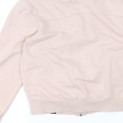 Womens UK Size S Cedar Wood State Pink Full Zip Jumper