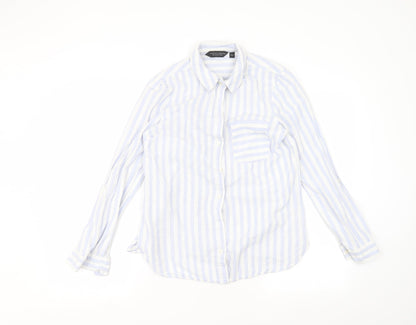 Womens UK Size 10 Dorothy Perkins White Basic Button-Up