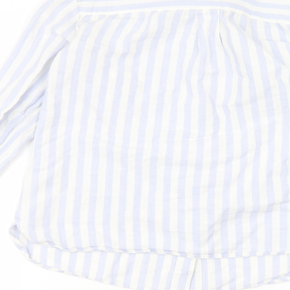 Womens UK Size 10 Dorothy Perkins White Basic Button-Up