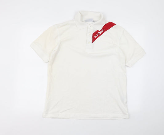 Sodexo Mens White    Polo Size S